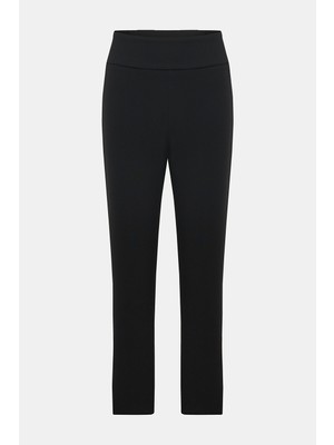 Vakko By Peserıco Black Slim-Leg Trousers