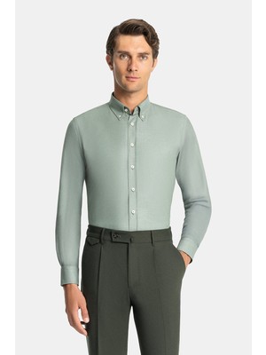 Vakko Twill Casual Shirt