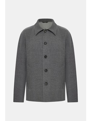 Vakko Wool Elastane Short Coat