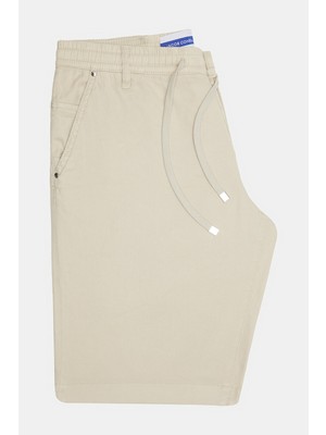 Jacob Cohen Beige Lyocell Cotton Bermuda Shorts
