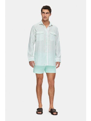 Vakko Striped Casual Shirt