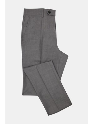 Vakko By Berwıch Grey Melange Trousers