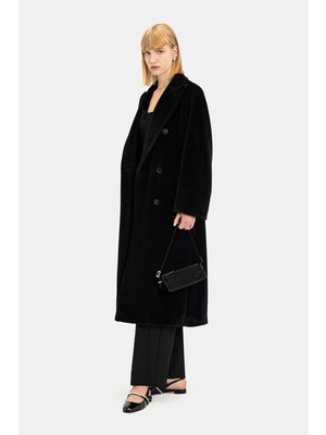 Vakko Black Wool/cashmere Coat