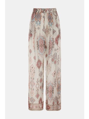 Ermanno Scervino Ermanno Scervıno Beige Wide-Leg Trousers