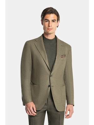 Vakko By Taglıatore Monopeto Half-Lined Wool Silk Jacket