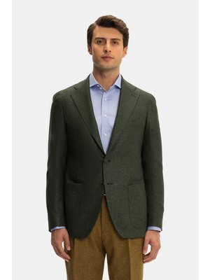 Vakko By Taglıatore Monopeto Half-Lined Wool Silk Jacket