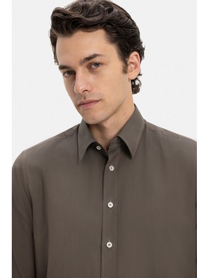 Vakko Herringbone Shirt