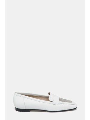 Fabiana Filippi Fabıana Fılıppı White Leather Shoes