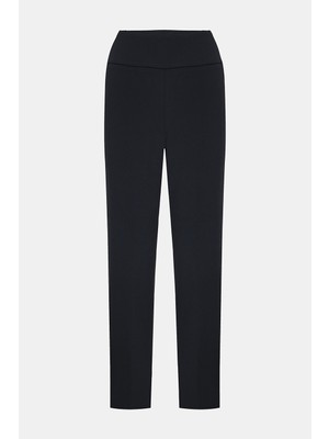 Vakko By Peserıco Navy Slim-Leg Trousers