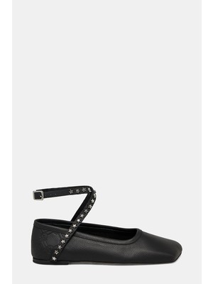 Vakko Black Ballet Flats