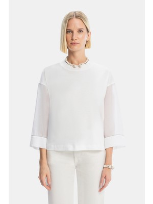 Vakko By Peserıco Ecru T-Shirt