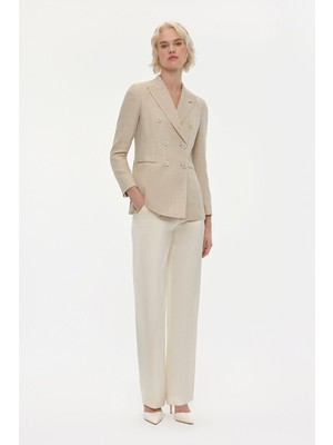 Vakko Ecru Trousers