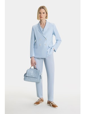 Fabiana Filippi Fabıana Fılıppı Blue Straight Fit Trousers