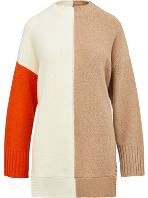 Fabiana Filippi Fabıana Fılıppı Ecru High Neck Knit Sweater