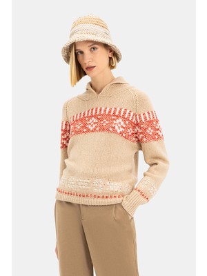 Vakko By Lorena Antonıazzı Beige Knitwear