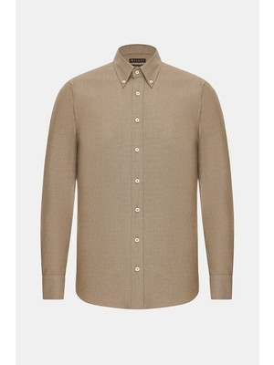 Vakko Twill Casual Shirt