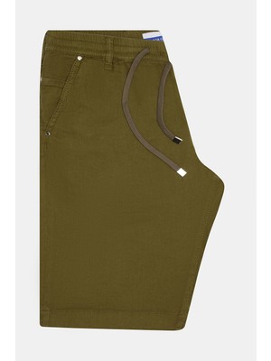 Jacob Cohen Dark Green Lyocell Cotton Bermuda Shorts