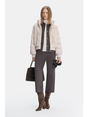 Vakko Brown Loose Fit Trousers