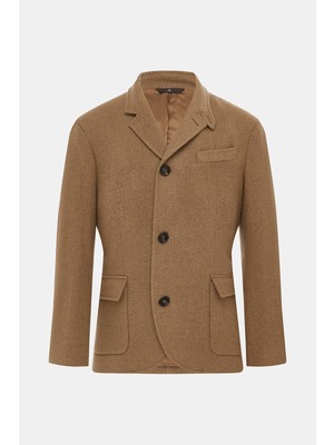 Vakko Lined Wool Cashmere Jacket