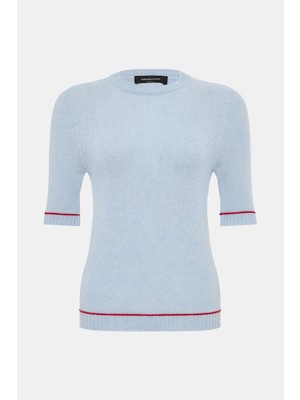 Fabiana Filippi Fabıana Fılıppı Blue Short Sleeve Knit Top