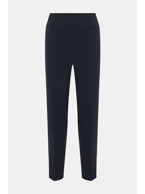 Vakko By Peserıco Navy Slim-Leg Trousers