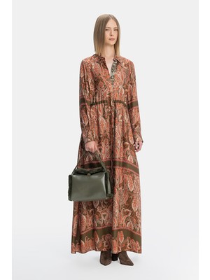 Vakko By Lorena Antonıazzı Multicolor Patterned Dress