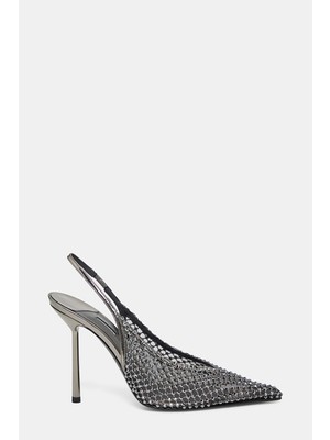 Le Silla Le Sılla Silver Stone Embellished Shoes