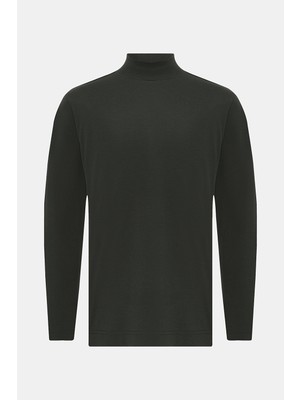 Vakko Mock Neck Long Sleeve T-Shirt
