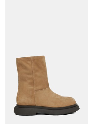 3 Juın Beige Suede Boots