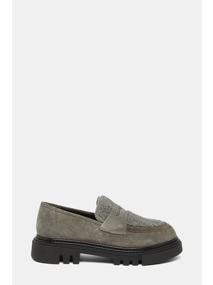 Vakko Grey Suede Shoes