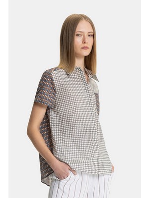 Vakko Multicolor Short Sleeve Shirt
