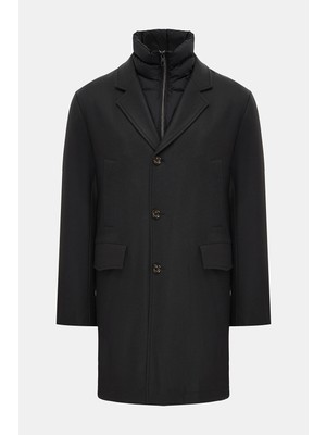 Vakko By Montecore Natural Down Filled Wool Short Coat