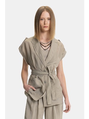 Vakko By Peserıco Khaki Vest
