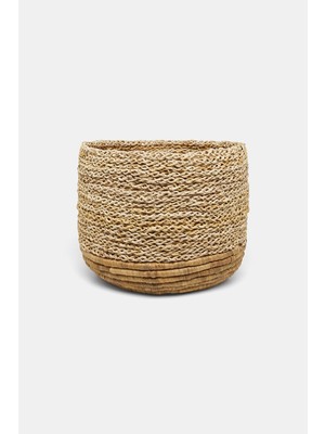 Vakko Tall Straw Basket Large