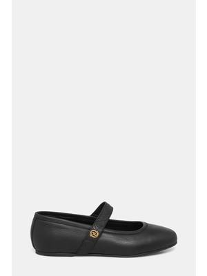 Vakko Black Ballet Flats