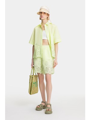 Vakko Green Shorts