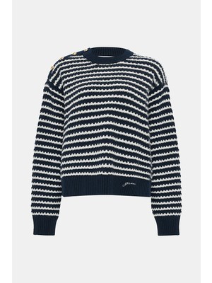 Ganni Gannı Black Wool Sweater