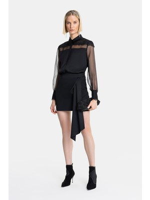 Vakko Black Skirt