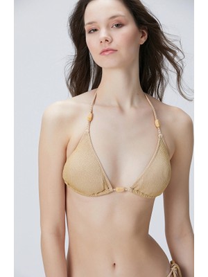Network Beige Bikini Top