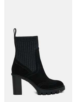 Santoni Santonı Black Suede Boots