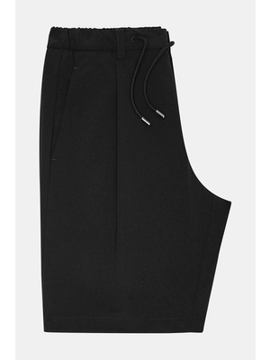 Vakko By Montecore Black Bermuda Shorts