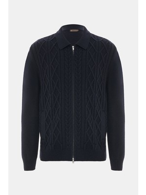 Vakko Navy Knitwear