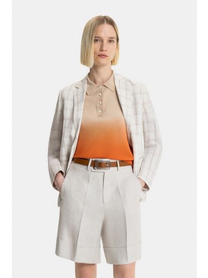 Vakko Beige Plaid Jacket