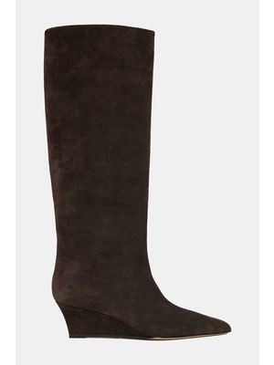 3 Juın Brown Suede High Boots