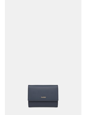 Vakko Navy Leather Wallet