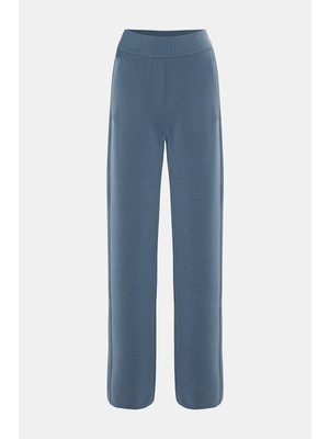 Vakko Indigo Straight Leg Casual Trousers