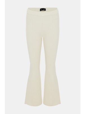 Proenza Schouler Ecru Straight-Leg Viscose Trousers