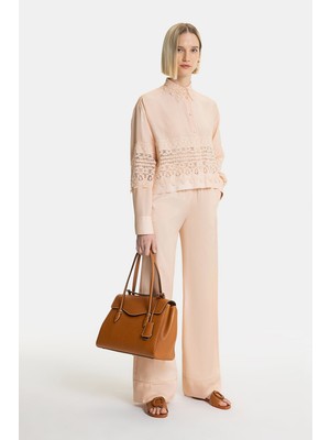 Ermanno Scervino Ermanno Scervıno Salmon Wide-Leg Trousers