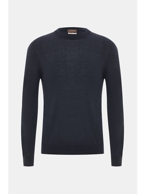 Vakko By Danıele Fıesolı Navy Crew Neck Knitwear