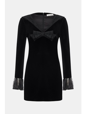 Nina Ricci Nına Rıccı Black Mini Dress